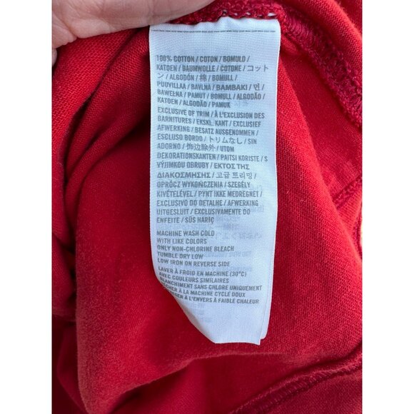 Vintage Abercrombie & Fitch Red Long Sleeve Muscle Fit Shirt M Embrodered Logo - Picture 6 of 11